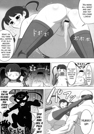 [Tensei-Kun] Kyoubou Ninshin Monster VS Houkei Chuunen | Brutal pregnant monster vs phimosed geezer (MOMOPAN 15) [English] [SMDC] - Page 16