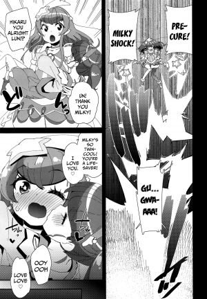 (C96) [condiment moderately (Maeshima Ryou)] Chiteki Seimeitai nanoni Yakuzuke Koubi Suru nante Chikyuujin Okashii lun! (Star Twinkle PreCure) [English] [bluestar1] - Page 19