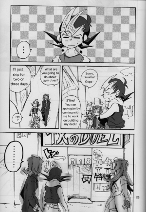 (Sennen Battle Phase 6) [picopicopi-co (tsubasa)] Uwasa no Kyoudai no Uwasa no Anoko (Yu-Gi-Oh! ZeXal) [English] - Page 23