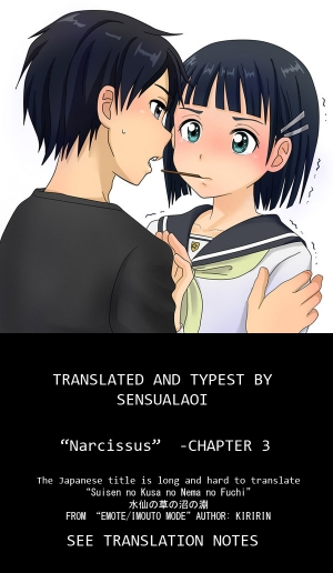  [kiR-Rin] Narcissus Chapter 3 (English) - a.k.a. Imouto / Emote Mode : Suisen no Hana no Numa no Fuchi (sensualaoi)  - Page 29