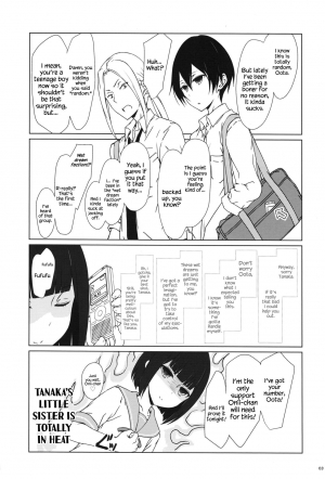 (C91) [Super Flat Lolinitron (Focke Wolf)] Tanaka-Imouto ga Warito Sakarige (Tanaka-kun wa Itsumo Kedaruge) [English] {Hennojin} - Page 3