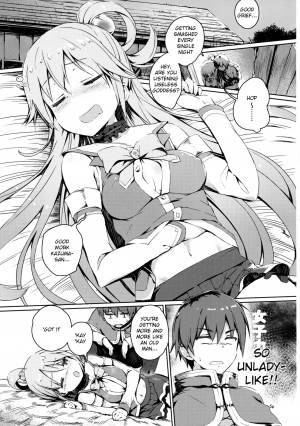 (COMIC1☆10) [High Tech Pen Case (Tam-U)] Kono Nikutarashii Megami no Icha Love o! | Making Love With This Hateful Goddess! (Kono Subarashii Sekai ni Syukufuku o!) [English] {anon} - Page 5