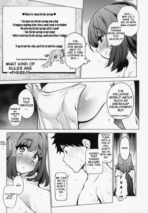 (C95) [Yukikagerou (KANZUME)] Osakabehime to Genkou Gasshuku Shi ni Itta Hazu no Onsen Ryokan de Sex Suru dake no Hon. (Fate-Grand Order)[English][Behind the Ramen Shop TLs] - Page 7