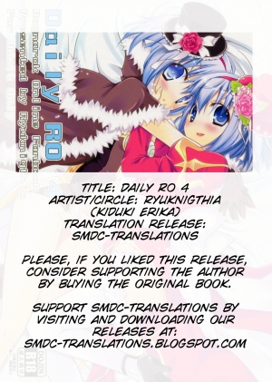 [Ryuknigthia (Kiduki Erika)] Daily RO 4 (Ragnarok Online) [English] [SMDC] - Page 30
