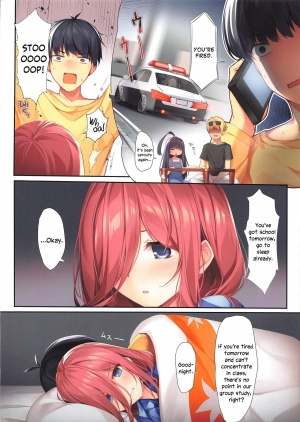 (CT35) [KAROMIX (karory)] Miku ga Kisei Jijitsu o Tsukuru Hon | A Comic in which Miku Makes it Official (Gotoubun no Hanayome) [English] [Zakamutt + Varrel] - Page 6