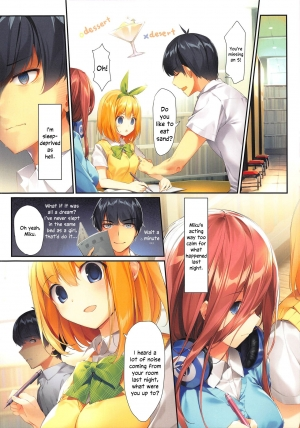 (CT35) [KAROMIX (karory)] Miku ga Kisei Jijitsu o Tsukuru Hon | A Comic in which Miku Makes it Official (Gotoubun no Hanayome) [English] [Zakamutt + Varrel] - Page 16