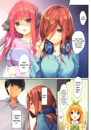 (CT35) [KAROMIX (karory)] Miku ga Kisei Jijitsu o Tsukuru Hon | A Comic in which Miku Makes it Official (Gotoubun no Hanayome) [English] [Zakamutt + Varrel] - Page 17