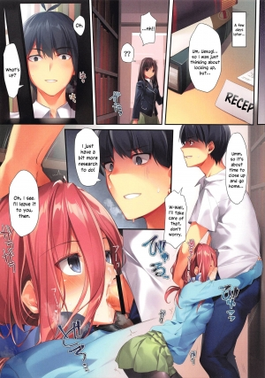 (CT35) [KAROMIX (karory)] Miku ga Kisei Jijitsu o Tsukuru Hon | A Comic in which Miku Makes it Official (Gotoubun no Hanayome) [English] [Zakamutt + Varrel] - Page 18