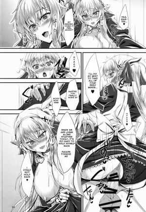  (C91) [Soronosanchi (sorono)] Suki Suki Goshujin-sama -Maid Elf-san ni Osowaretai- [English] [Spicaworks]  - Page 15