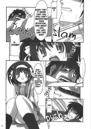  (C70) [NNZ DAN (Great Magami)] SOS-dan Tai NNZ-dan (The Melancholy of Haruhi Suzumiya) [English] [doujin-moe]  - Page 34