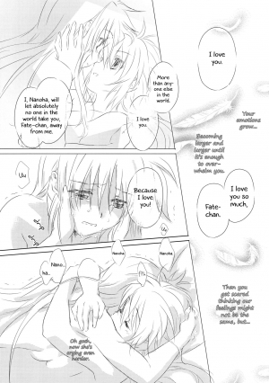 (Lyrical Magical 6) [Kurikoro. (Tokoharu)] Sweetest Love (Mahou Shoujo Lyrical Nanoha) [English] - Page 21