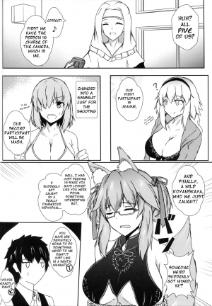 (C96) [Ishi Kenpi (Issi-13)] Bishou Tokuiten Hamedori Satsuei Kuukan | Mini-Singularity: POV Filming Space (Fate/Grand Order) [English] - Page 4