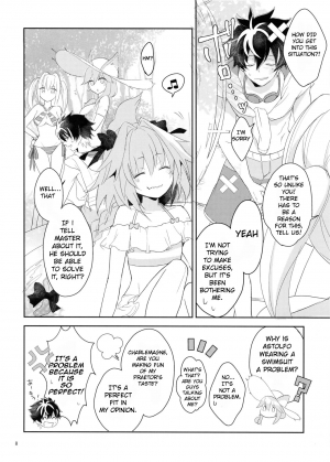 (C95) [kirscherise (Yoshiizumi Hana)] Kirafuri Swimsuit (Fate/Extella Link) [English] - Page 8