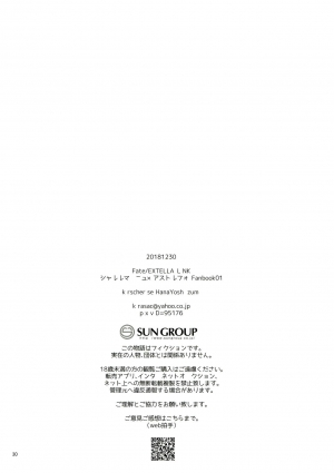 (C95) [kirscherise (Yoshiizumi Hana)] Kirafuri Swimsuit (Fate/Extella Link) [English] - Page 30