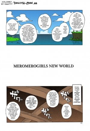 (C81) [Choujikuu Yousai Kachuusha (Denki Shougun)] MEROMERO GIRLS NEW WORLD (One Piece) [English] {doujin-moe.us} [Decensored] [Colorized] - Page 3