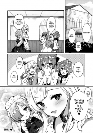 (COMIC1☆13) [Hobukuro! (Bekotarou)] Gohoushi no Itashikata. (Azur Lane) [English] {Hennojin} [Decensored] - Page 19