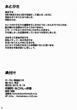 (C88) [Fukutsuu Okosu (Kaiou)] Izayoi Sakuya Saiminbon (Touhou Project) [English] {doujins.com} - Page 30