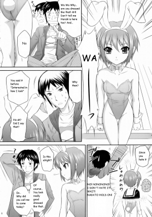 (C71) [U.R.C (Momoya Show-Neko)] Nagato Yuki wa Usagi to Kame no Yume o Miru ka? | Nagato Yuki Dreamt of The Tortoise and The Hare? (Suzumiya Haruhi no Yuuutsu) [English] [maxt] - Page 7