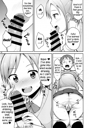 (C86) [Asatsuki Dou (Youta)] Oniichan Hayaku Okinai to Itazura Shichauzo♥ | If you don't wake up quickly, I'll sexually assault you, Big brother♥ [English] - Page 7