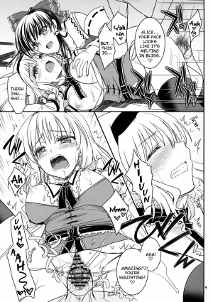 (Kouroumu 9) [IIWAKE-GAISYA (Shigemiya Kyouhei)] Reimu to Alice to | With Reimu and Alice... (Touhou Project) [English] [rqwrqw] - Page 9