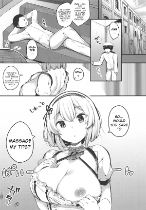 (COMIC1☆15) [mocha*2popcorn (Kibii Mocha)] Otoko o Tateru Iyashi no Maid-sama | The Soothing Maid Establishes a Man (Azur Lane) [English] [mammarian] - Page 3