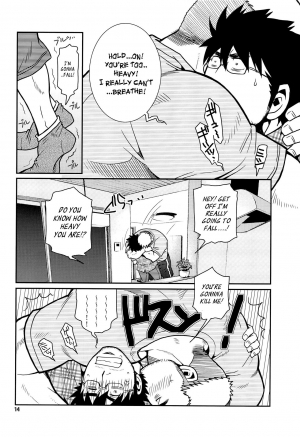 (C85) [Masamune Kokichi (Matsu Takeshi, Matsuzaki Tsukasa)] Matsu no Ma 2 [English] [Weekly Bara Translations] - Page 14