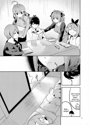 (C96) [Circle-FIORE (Ekakibit)] Miku no Baai | Miku's Situation (Gotoubun no Hanayome) [English] - Page 5