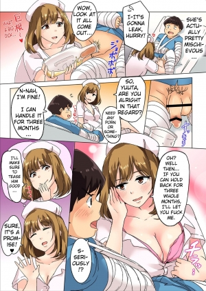 [Wakamatsu] Sundome Nurse no Monzetsu Chiryou!? Kore wa Sex de wa Naku, Ochuusha desu [Full Color] [English] [Erozbischof] - Page 4