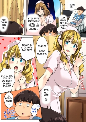 [Wakamatsu] Sundome Nurse no Monzetsu Chiryou!? Kore wa Sex de wa Naku, Ochuusha desu [Full Color] [English] [Erozbischof] - Page 51