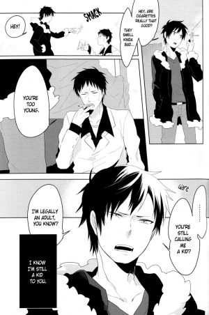  (C78) [WORLD BOX, Bon's (Yuu, Sumeragi Sora)] 2-nen to 8-kagetsu no Kiseki | A Journey of 2 Years and 8 Months (Durarara!!) [English] [ebil_trio]  - Page 65