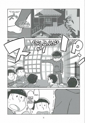 (6tsugo no Tamashii Forever) [OK-2 (Shiriana Doriru)] Uchi no Jinan wa Doutee Hishojo (Osomatsu-san) [English] [Rapinii] - Page 4