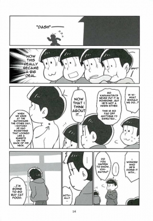 (6tsugo no Tamashii Forever) [OK-2 (Shiriana Doriru)] Uchi no Jinan wa Doutee Hishojo (Osomatsu-san) [English] [Rapinii] - Page 13