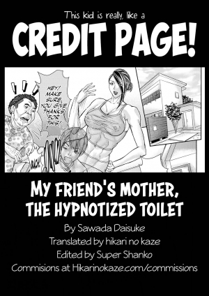 [Sawada Daisuke] Tomodachi no Haha Saimin Benjo | My friend's mother, the hypnotized toilet (COMIC Masyo 2020-02) [English] [Hikarinokaze] [Digital] - Page 26
