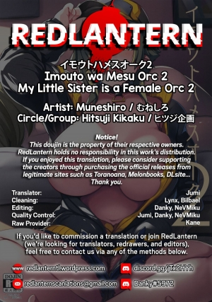 [Hitsuji Kikaku (Muneshiro)] Imouto wa Mesu Orc 2 | My Little Sister is a Female Orc 2 [English] - Page 35