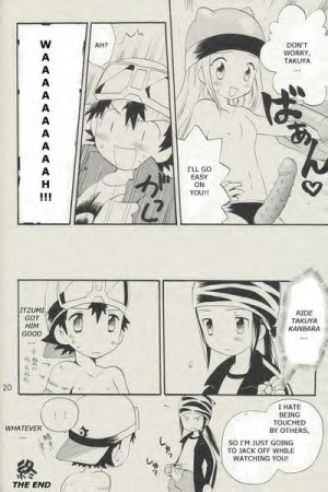 [Kuruguru DNA (Hoshiai Hilo)] Seishun 18 Kin Kippu (Digimon Frontier) [English] [Incomplete] - Page 20