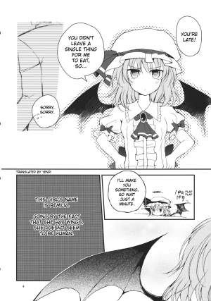 (Reitaisai 9) [Mikkamisaki (Nadzuka)] Remilia ga Genjitsukyou Iri | Remilia in My Hometown in Reality (Touhou Project) [English] [Yendi] - Page 5