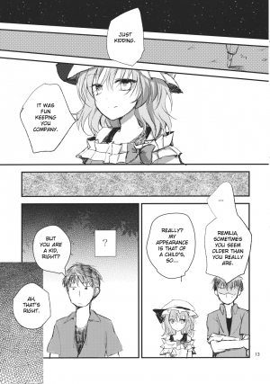 (Reitaisai 9) [Mikkamisaki (Nadzuka)] Remilia ga Genjitsukyou Iri | Remilia in My Hometown in Reality (Touhou Project) [English] [Yendi] - Page 14