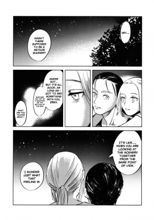 (Dai 25 Kai Hekigai Chousa Haku) [bin (Enko)] Ryuseigun ni Oyasumi | A Good Night For a Meteor Shower (Shingeki no Kyojin) [English] [Roadwarior2] - Page 54