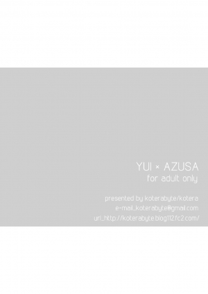 [Koterabyte (Kotera)] YUI × AZUSA (K-ON!) [English] =TV= [Digital] - Page 29