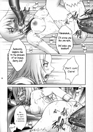 (COMIC1) [Takane no Hanazono (Takane no Hana)] Ijouseiyokusha Kari | Voracious Fucker Hunt (CLAYMORE) [English] [EHCOVE] - Page 14