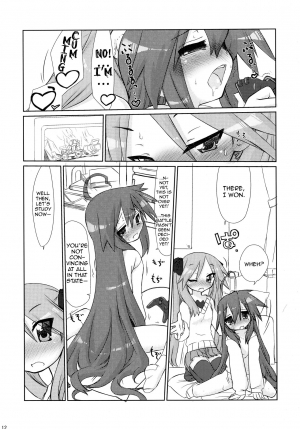(C77) [CELTRANCE (Kogaku Kazuya)] Ijiwaru Kagami. Ijirare Konata. | Meanie Kagami. Teased Konata. (Lucky Star) [English] [The Chrysanthemum Translations] - Page 13