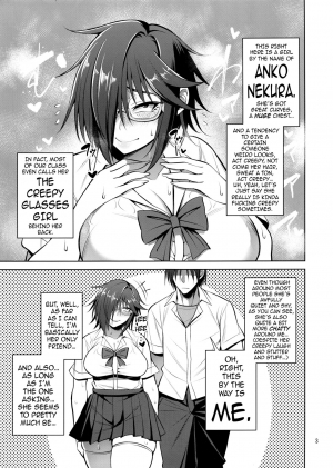 (C95) [Mousou Engine (Korotsuke)] Nekura Megane ♀ no Hon | The Creepy Glasses Girl Book [English] {darknight} - Page 3