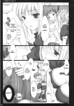 (C71) [UDON-YA (Kizuki Aruchu, ZAN)] Kyou Dake Desuyo? (Fate/stay night) [English] [CGrascal] - Page 13