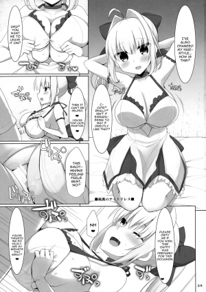 (C91) [TOYBOX, Kujira Logic (Kurikara, Kujiran)] Goshujin-sama Oppai desu yo!! 5 + Omakebon (Fate/EXTRA) [English] [constantly] - Page 23