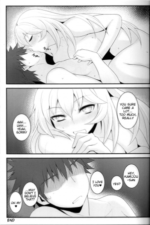  (C84) [Juujigen (AKANAGI)] Tatoeba Shokuhou-san ga Kamijou-san to Chucchu Shitari Suru Sonna Sekai ga Moshi Aru tosureba. (Toaru Kagaku no Railgun) [English] [Tigoris Translates]  - Page 19