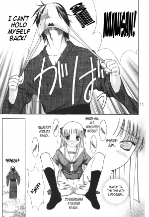 (SC15) [Oh!saka Spirits (Aiyama Toshikazu, Ugeppa)] Momoiro Kataomoi (Fruits Basket) [English] [N04h] - Page 13