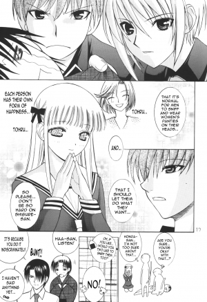 (SC15) [Oh!saka Spirits (Aiyama Toshikazu, Ugeppa)] Momoiro Kataomoi (Fruits Basket) [English] [N04h] - Page 17