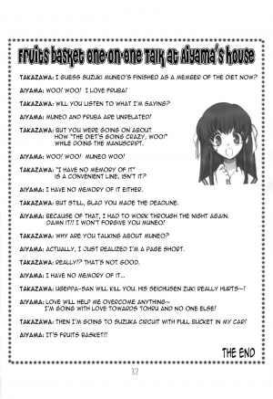 (SC15) [Oh!saka Spirits (Aiyama Toshikazu, Ugeppa)] Momoiro Kataomoi (Fruits Basket) [English] [N04h] - Page 32