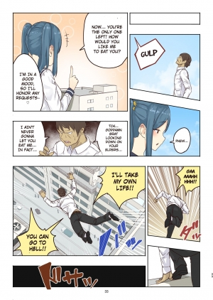  (C97) [ICE CAT (Uru)] Zankoku Kyodai Musume Fondue-chan no Ecchi na Gyakusatsu 丨Cruel Giantess Fondue-chan's Sexy Slaughter Time [English]  - Page 34