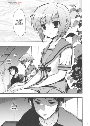  (C76) [Matsumoto Drill Kenkyuujo (Various)] 15513 Kaime no Nagato Yuki (Megane Nashi Ver) | The 15,513th Yuki Nagato (Suzumiya Haruhi no Yuuutsu) [English] [desudesu]  - Page 5